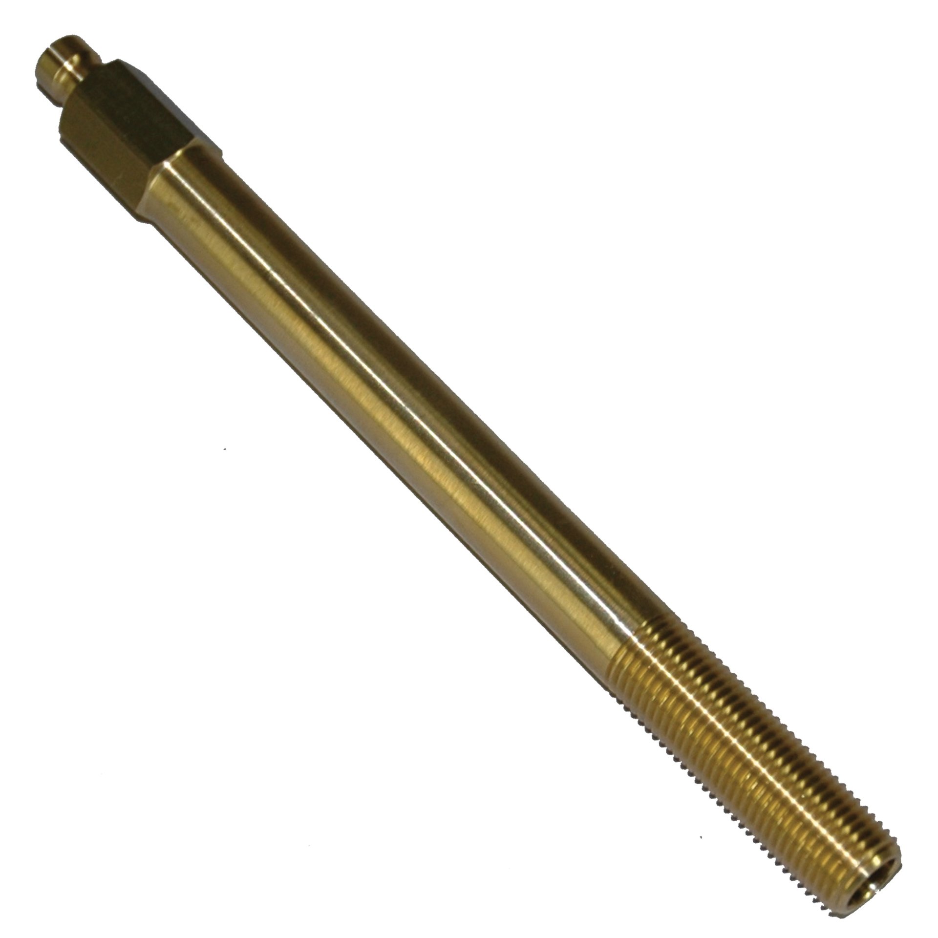 Plug, Water Extension, 200 Series, 1/4" Passage, 7" Length, 1/4" NPT, Brass - Image 2