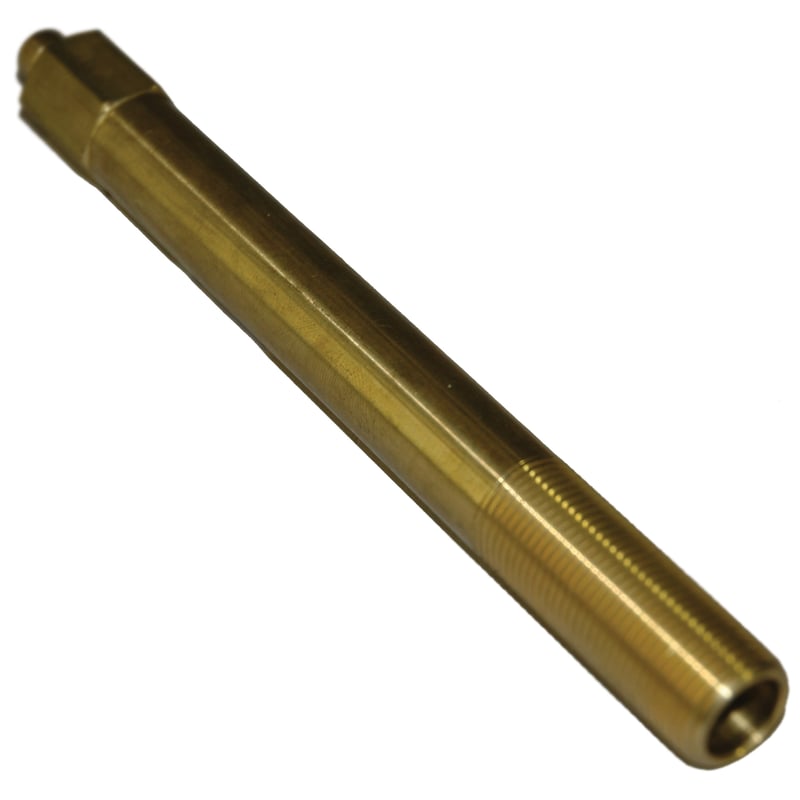 Plug, Water Extension, 200 Series, 1/4″ Passage, 7″ Length, 3/8″ NPT, Brass