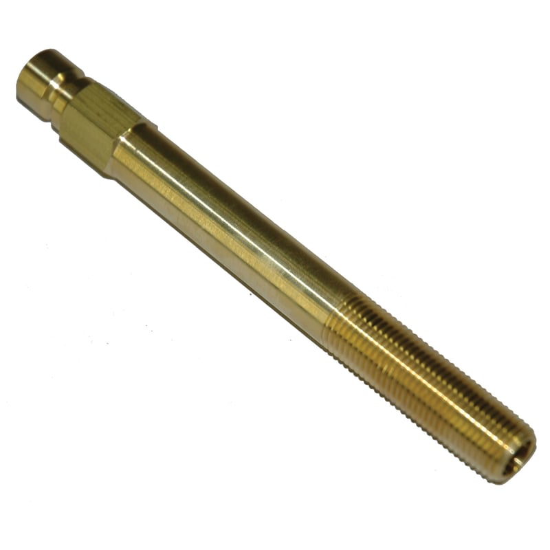 Plug, Water Extension, 300 Series, 3/8″ Passage, 5.5″ Length, 1/4″ NPT, Brass