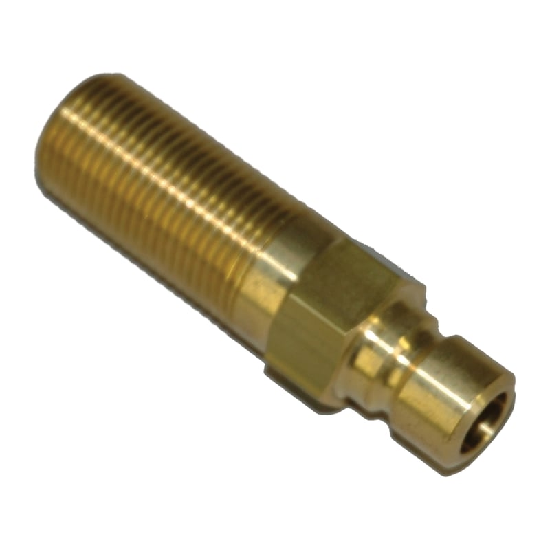 Plug, Water Extension, 300 Series, 3/8" Passage, 2.5" Length, 3/8" NPT, Brass