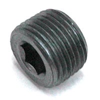 Plug, Hex Socket, 1/4″ NPT, Black Steel