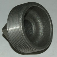 Plug, Square Head, 1/4" NPT, Galvanized Steel - Image 1
