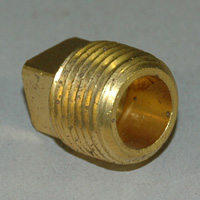 Plug, Square Head, Cored, 1/2″ NPT, Bronze