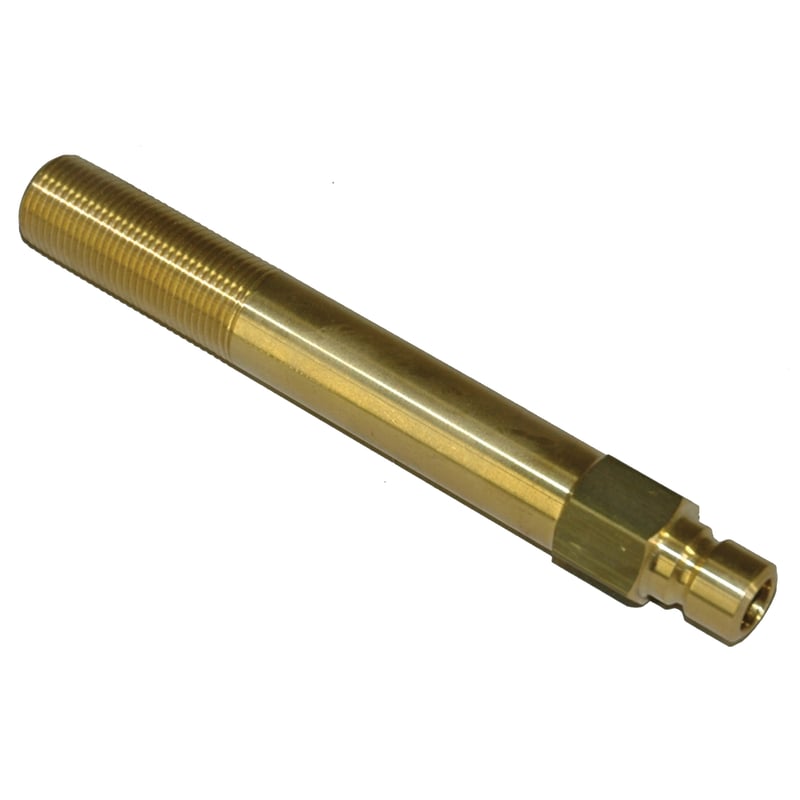 Plug, Water Extension, 300 Series, 3/8″ Passage, 5.5″ Length, 3/8″ NPT, Brass