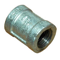 Coupling, 1-1/2" NPT, Galvanized Steel - Image 1