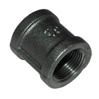 Coupling, 3/4″ NPT, Black Steel