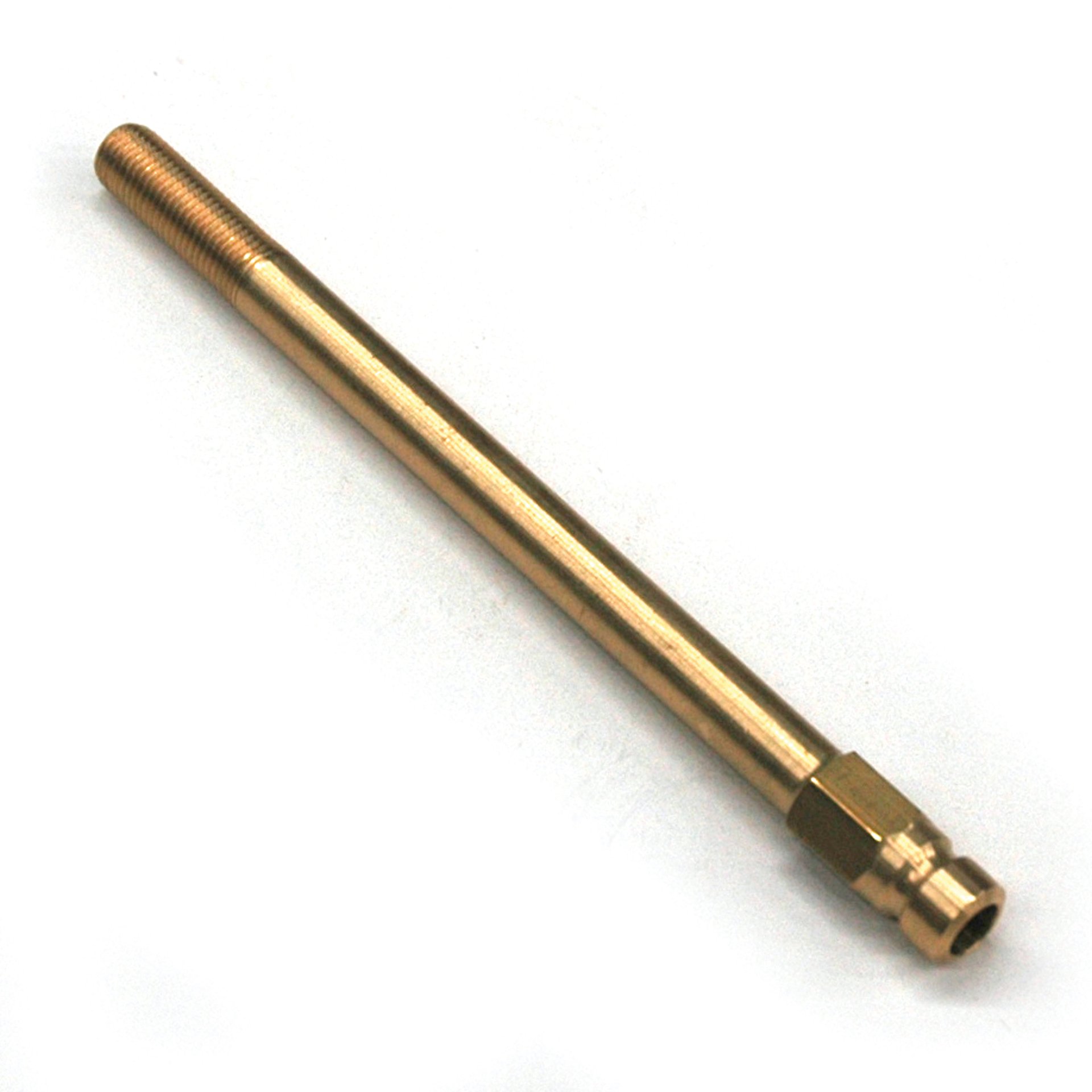 Plug, Water Extension, 200 Series, 1/4" Passage, 5" Length, 1/16" NPT, Brass - Image 1