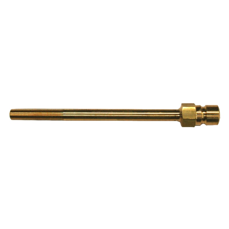 Plug, Water Extension, 300 Series, 3/8" Passage, 5.5" Length, 1/16" NPT, Brass