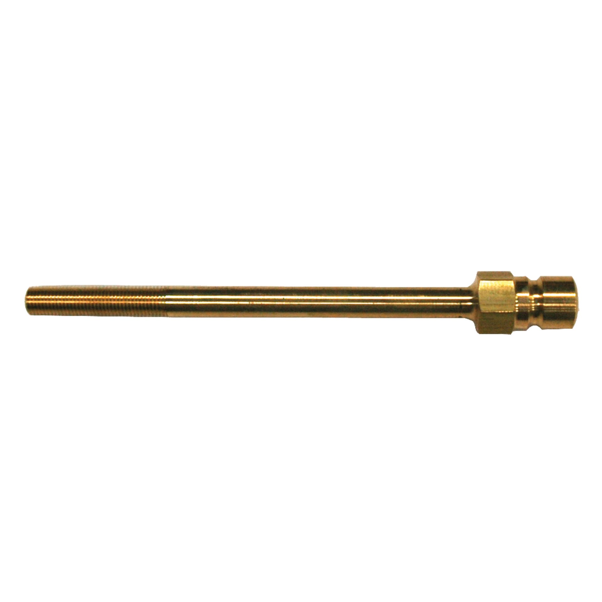 Plug, Water Extension, 300 Series, 3/8" Passage, 5.5" Length, 1/16" NPT, Brass - Image 2