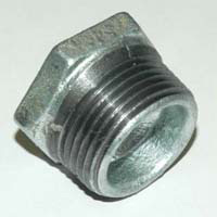 Bushing, Hex, 1" x 1/2" NPT, Galvanized Steel - Image 1