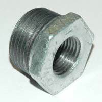 Bushing, Hex, 1" x 1/2" NPT, Galvanized Steel - Image 2