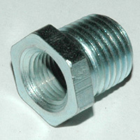 Bushing, Hex, 1/4″ x 1/8″ NPT, Galvanized Steel