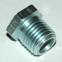 Bushing, Hex, 1/4" x 1/8" NPT, Galvanized Steel - Image 2