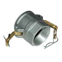 Cam & Groove Coupling, Type D 2" Aluminum, Female Coupler x Female NPT Thread - Image 2