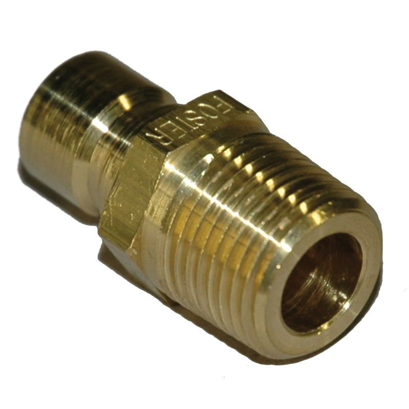 Plug, Water, 300 Series, 3/8" Passage, 3/8" NPT Male, Brass