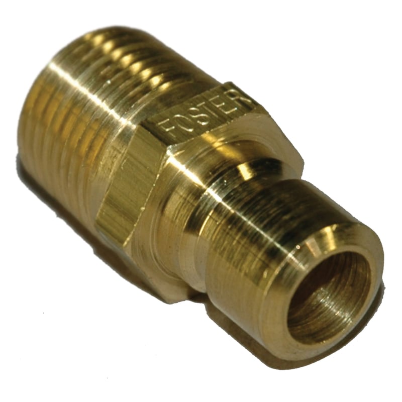 Plug, Water, 300 Series, 3/8" Passage, 3/8" NPT Male, Brass