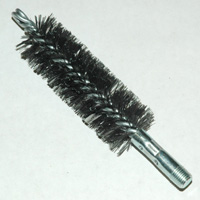 Brush, Heavy Duty Barrel, 40mm OD, High Carbon Steel, Double Stem And Spiral - Image 1