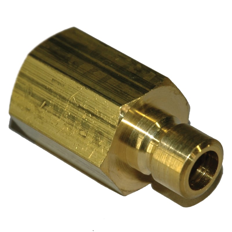 Plug, Water, 300 Series, 3/8" Passage, 1/2" NPT Female, Brass