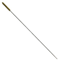 Brass Bristle, Power Driven (Double Spiral) Tube Brush, 1/4" Brush Diameter, 12" Length - Image 1
