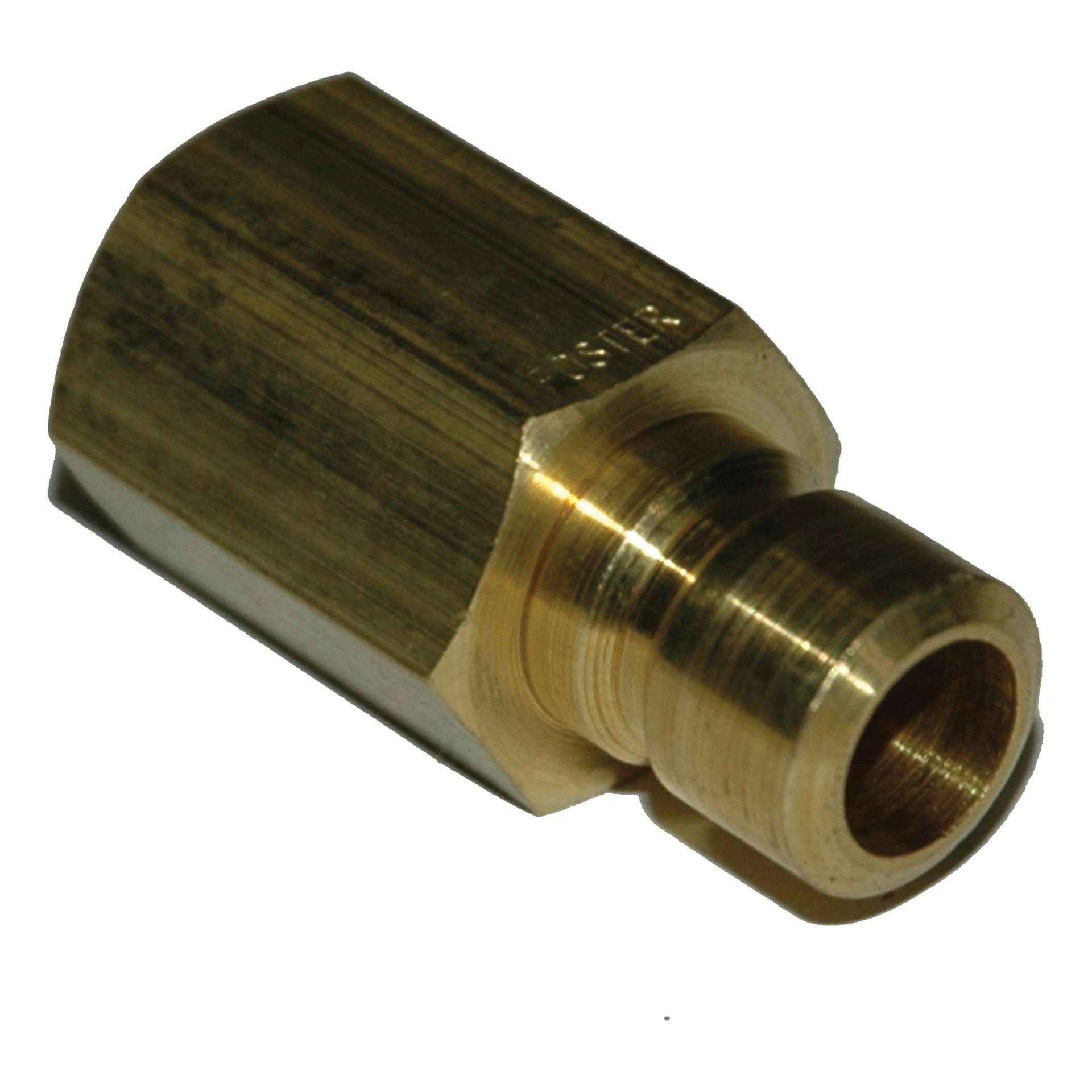 Plug, Water, 300 Series, 3/8" Passage, 3/8" NPT Female, Brass - Image 1