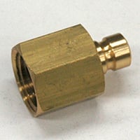 Plug, Water, 200 Series, 1/4″ Passage, 3/8″ NPT Female, Brass