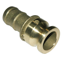 Cam & Groove Coupling, Type E 1-1/2" Aluminum, Male Adapter x Hose Shank - Image 2