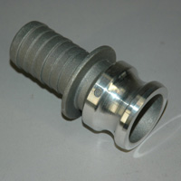 Cam & Groove Coupling, Type E 1-1/2" Aluminum, Male Adapter x Hose Shank