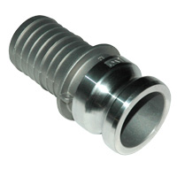 Cam & Groove Coupling, Type E 2" Aluminum, Male Adapter x Hose Shank