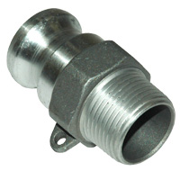 Cam & Groove Coupling, Type F 1″ Aluminum, Male Adapter x Male NPT Thread