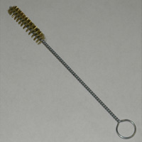 Brass Bristle Tube Brush, 9/16" Brush Diameter, 9" Length - Image 1