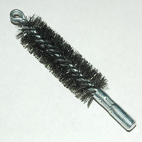 Brush, Heavy Duty Barrel, 35mm OD, High Carbon Steel, Double Stem And Spiral