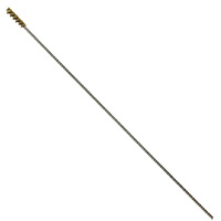 Brass Bristle, Power Driven (Single Spiral) Tube Brush, 1/4" Brush Diameter, 12" Length - Image 1