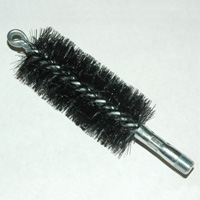 Brush, Heavy Duty Barrel, 2″ OD, High Carbon Steel, Double Stem And Spiral