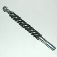 Brush, Heavy Duty Barrel, 18mm OD, High Carbon Steel, Double Stem And Spiral