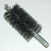 Brush, Heavy Duty Barrel, 65mm OD, High Carbon Steel, Double Stem And Spiral - Image 1