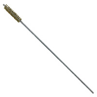 Brass Bristle, Power Driven (Double Spiral) Tube Brush, 1/2" Brush Diameter, 12" Length - Image 1