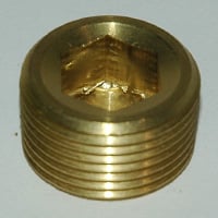 Plug, Hex Socket, 3/4″ NPT, Brass