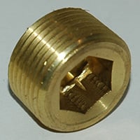 Plug, Hex Socket, 3/4" NPT, Brass - Image 2