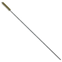 Brass Bristle, Power Driven (Double Spiral) Tube Brush, 3/8″ Brush Diameter, 12″ Length