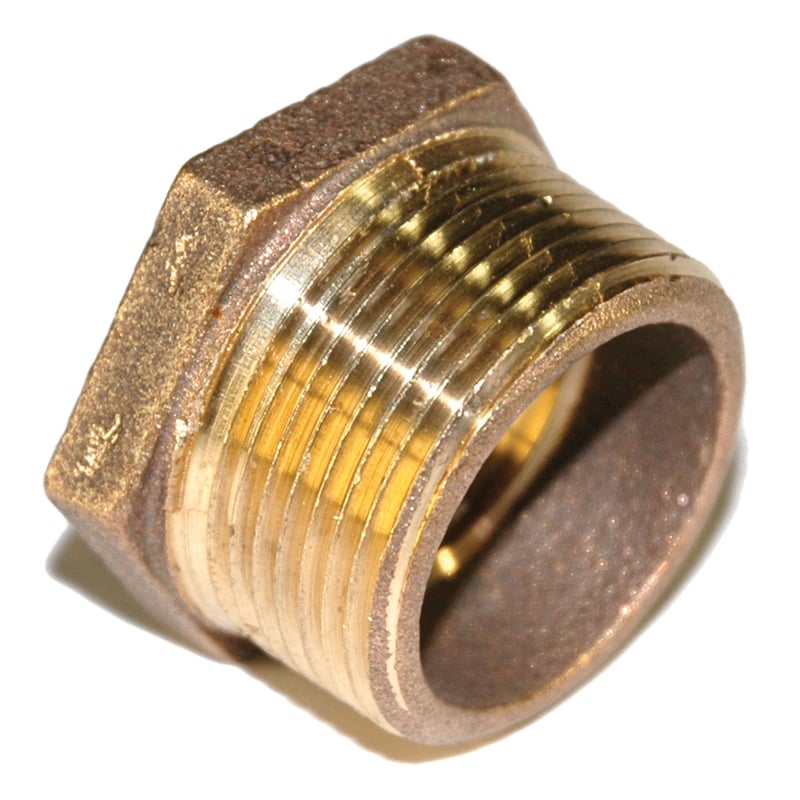 Bushing, Hex, 1-1/4″ x 1″ NPT, Bronze