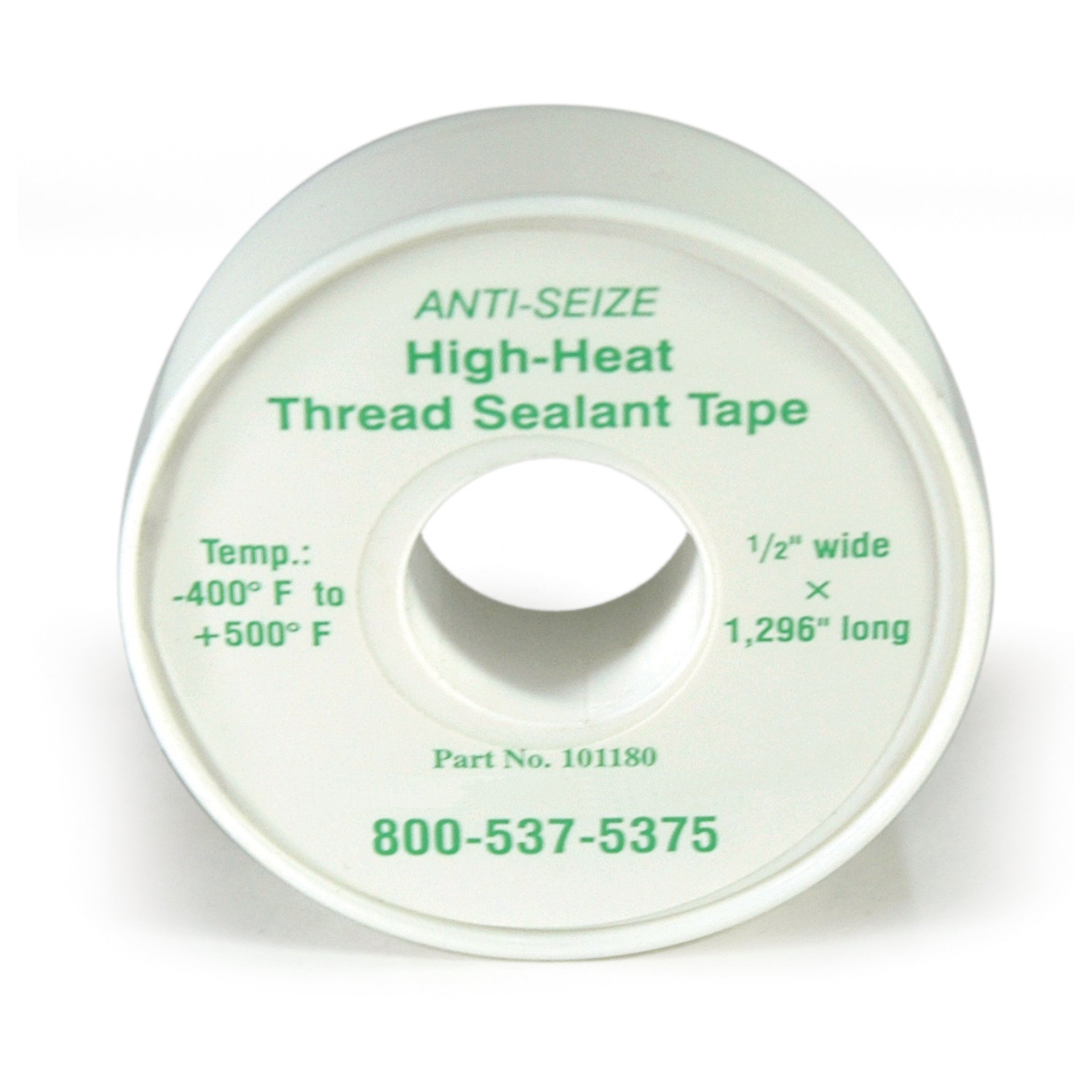 PTFE Tape, 1/2" Wide, 108 ft" Long, Poly - Image 1