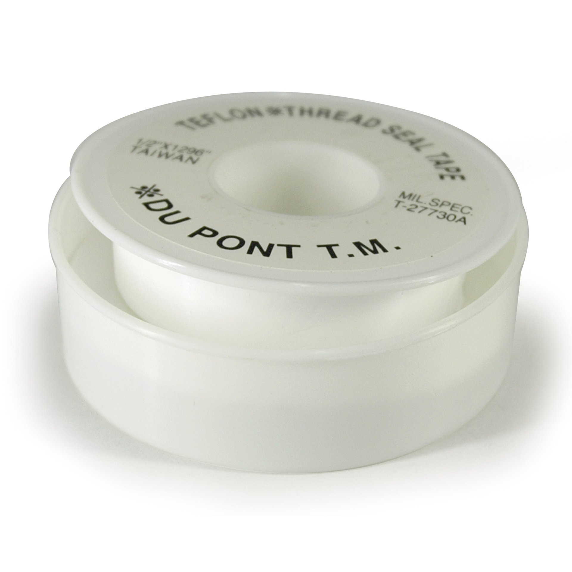 PTFE Tape, 1/2" Wide, 108 ft" Long, Poly - Image 2