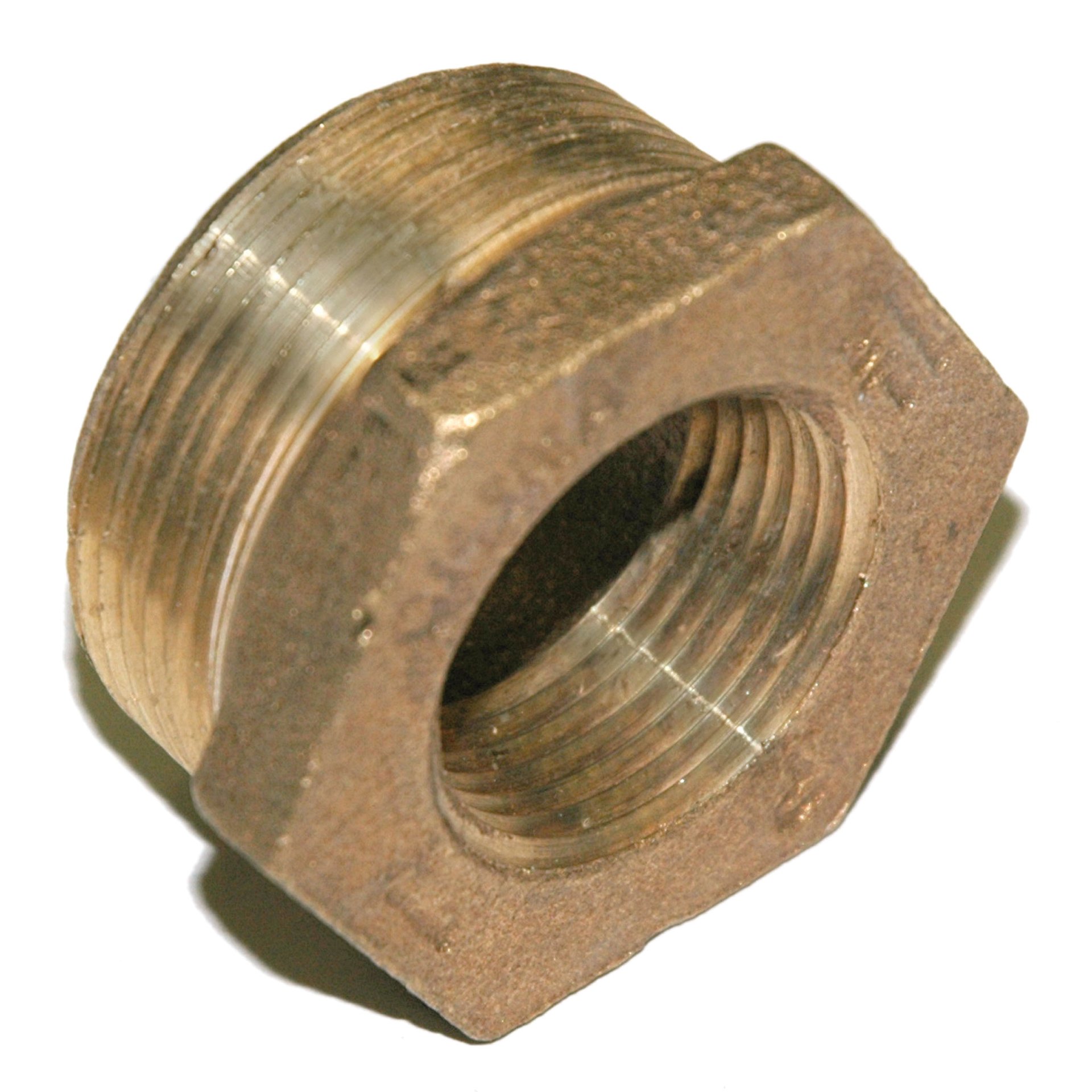 Bushing, Hex, 1-1/2" x 1" NPT, Bronze - Image 2