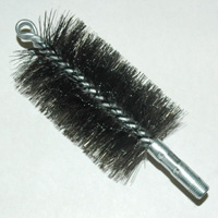 Brush, Heavy Duty Barrel, 70mm OD, High Carbon Steel, Double Stem And Spiral - Image 1