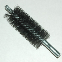 Brush, Heavy Duty Barrel, 50mm OD, High Carbon Steel, Double Stem And Spiral