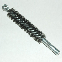 Brush, Heavy Duty Barrel, 27mm OD, High Carbon Steel, Double Stem And Spiral - Image 1