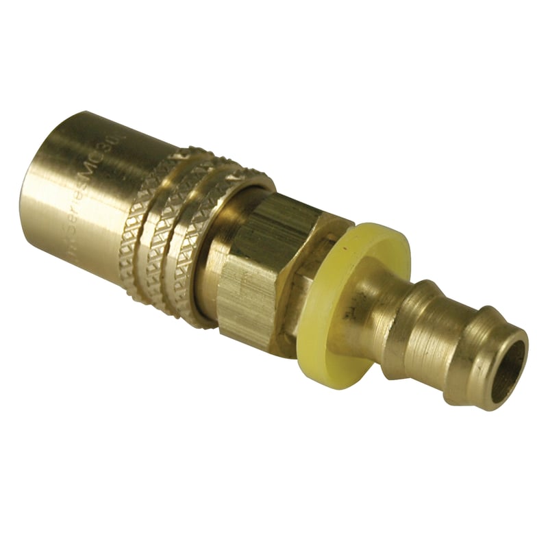 Coupler, Water, 3/8" Passage, 1/2"Hose Barb