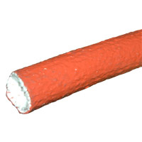 Hose Insulation, Firesleeve 1″ ID with Fiberglass Lining and Silicone Jacketing