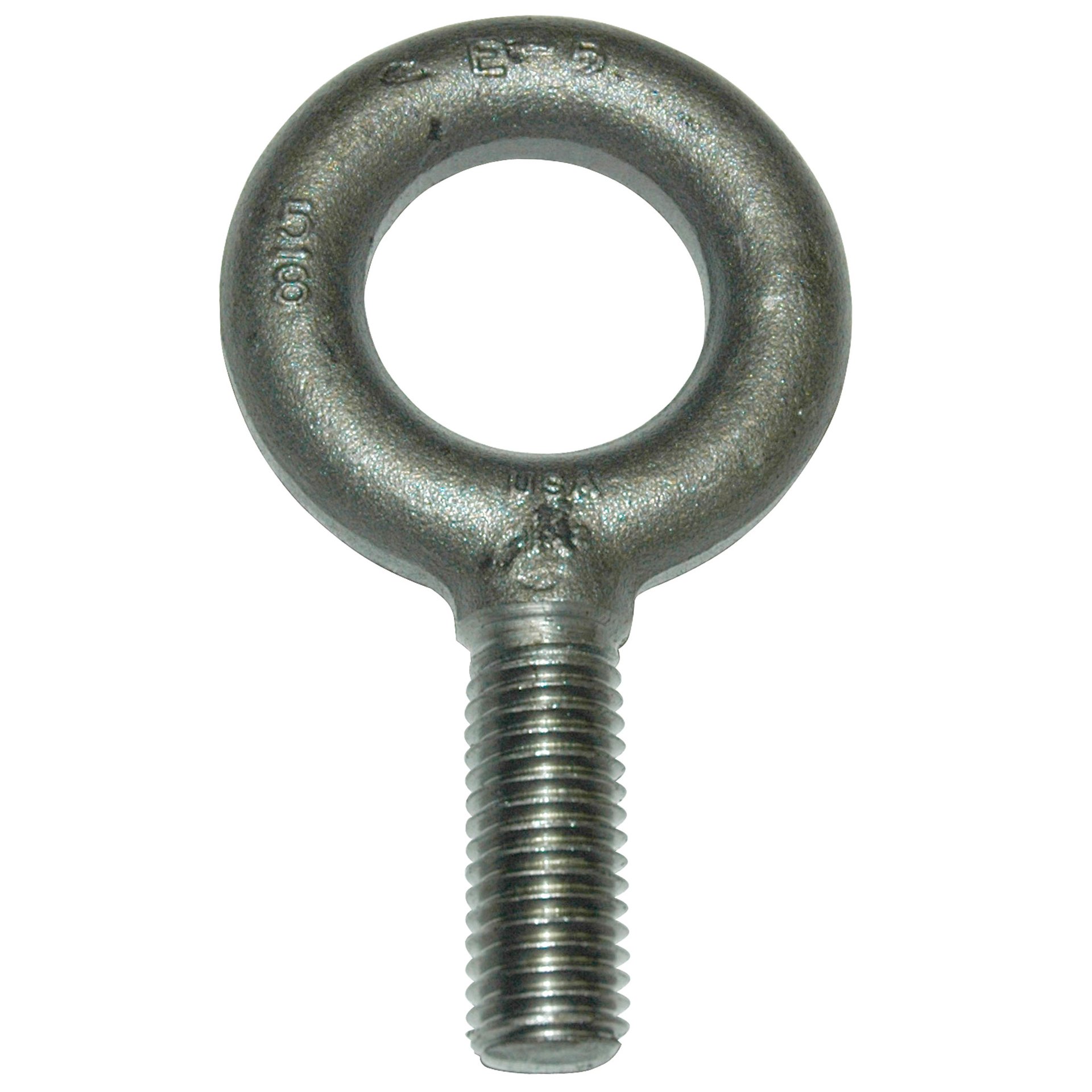 Eyebolt, 4,000 lb. Capacity, Standard, Non-Shouldered, Forged Steel, 5/8"-11 Thread Size - Image 1