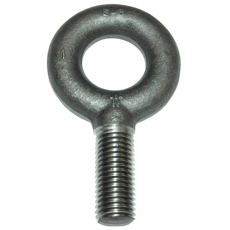 Eyebolt, Standard, 1″-8 Thread, 9,000 lb. Capacity, Non-Shouldered